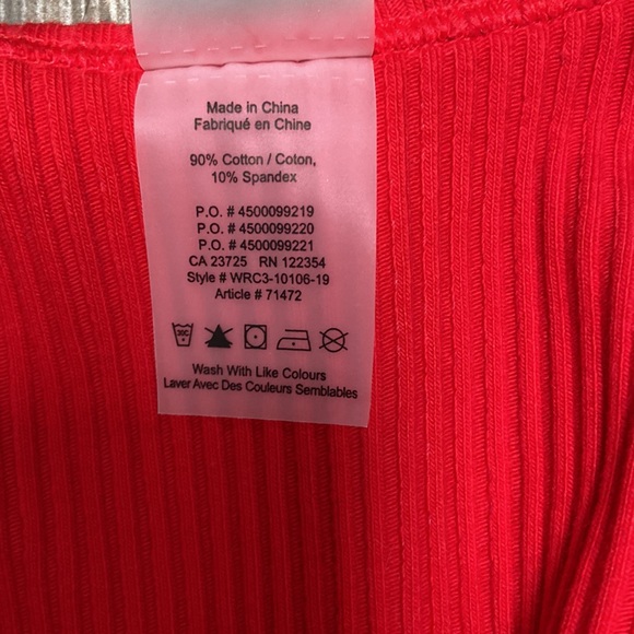 NWT Aritzia TNA ‘90s Cozumel Bodysuit Colour Goji Berry - Picture 7 of 7